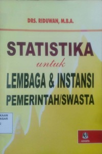 Image of Statistika Untuk Lembaga & Instansi Pemerintah/ Swasta